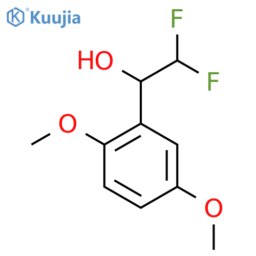 1-(2,5-dimethoxyphenyl)-2,2-difluoroethan-1-ol structure