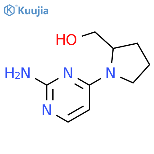 1-(2-aminopyrimidin-4-yl)pyrrolidin-2-ylmethanol structure