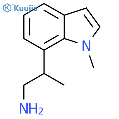 2-(1-methyl-1H-indol-7-yl)propan-1-amine structure