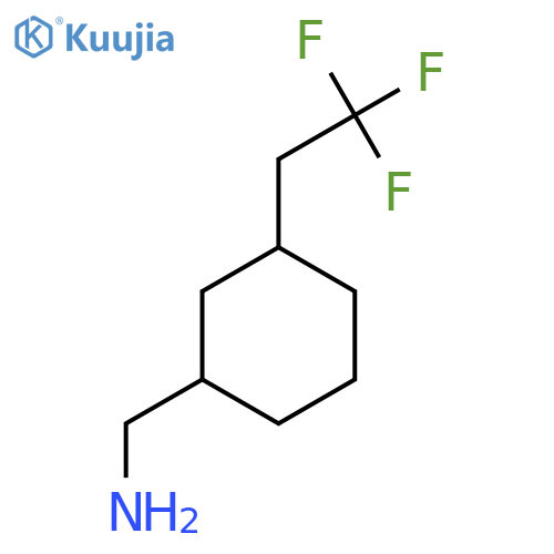 3-(2,2,2-trifluoroethyl)cyclohexylmethanamine structure