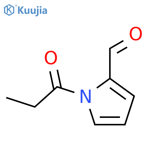 1H-Pyrrole-2-carboxaldehyde,1-(1-oxopropyl)- structure