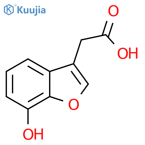 2-(7-hydroxy-1-benzofuran-3-yl)acetic acid structure