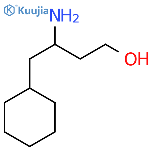 3-amino-4-cyclohexylbutan-1-ol structure
