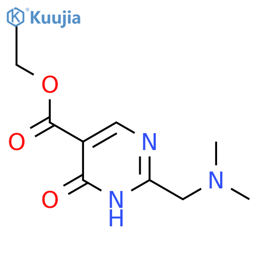 ethyl 2-[(dimethylamino)methyl]-6-oxo-1H-pyrimidine-5-carboxylate structure