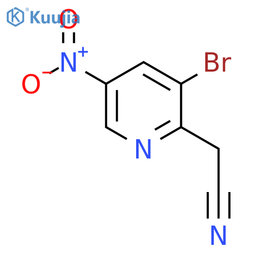 3-Bromo-5-nitropyridine-2-acetonitrile structure