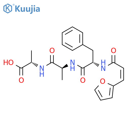 L-Alanine, N-[3-(2-furanyl)-1-oxo-2-propenyl]-L-phenylalanyl-L-alanyl- structure
