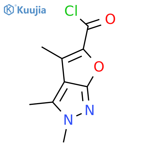 2H-Furo[2,3-c]pyrazole-5-carbonylchloride, 2,3,4-trimethyl- structure