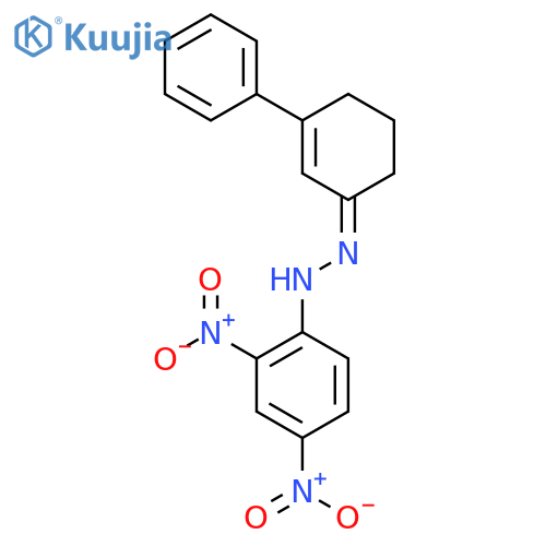 2,4-Dinitro-N-[(Z)-(3-phenylcyclohex-2-en-1-ylidene)amino]aniline structure