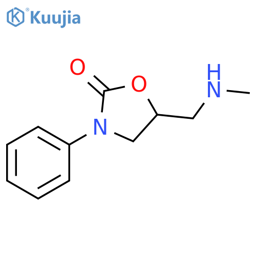 5-(methylamino)methyl-3-phenyl-1,3-oxazolidin-2-one structure