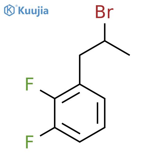 1-(2-bromopropyl)-2,3-difluorobenzene structure