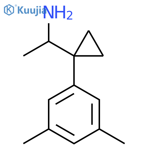 1-1-(3,5-dimethylphenyl)cyclopropylethan-1-amine structure