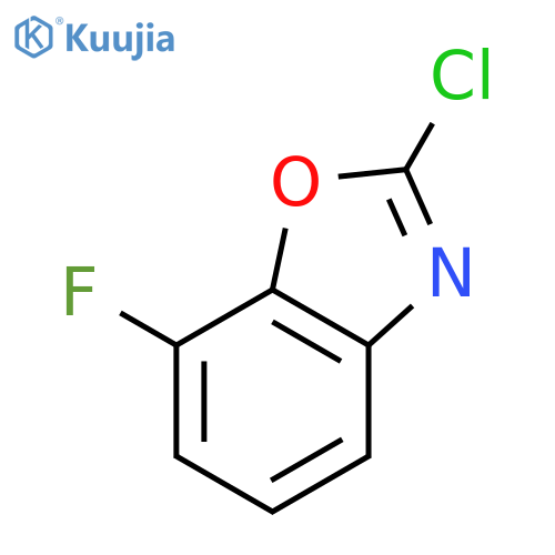 2-chloro-7-fluoro-1,3-benzoxazole structure