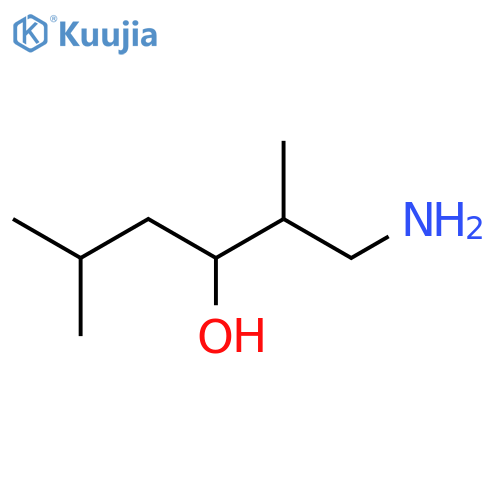 1-amino-2,5-dimethylhexan-3-ol structure