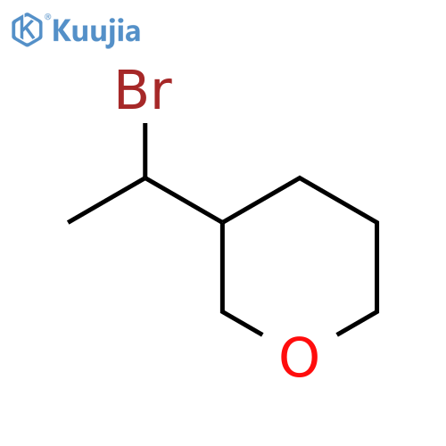 3-(1-Bromoethyl)oxane structure