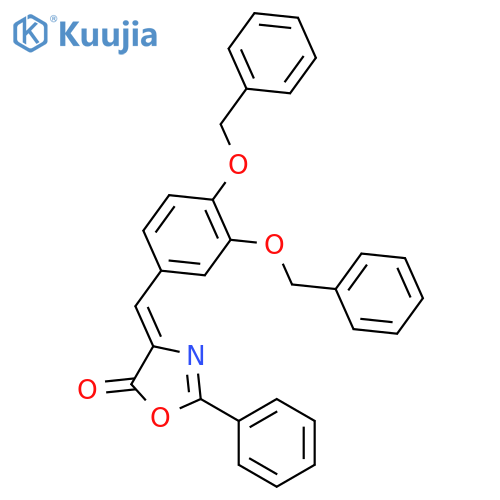 5(4H)-Oxazolone,4-[[3,4-bis(phenylmethoxy)phenyl]methylene]-2-phenyl- structure
