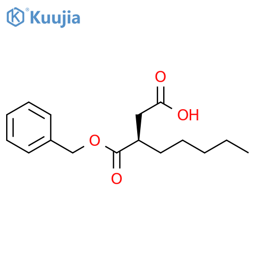 Butanedioic acid, pentyl-, 1-(phenylmethyl) ester, (R)- structure