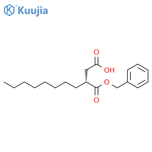 Butanedioic acid, octyl-, 1-(phenylmethyl) ester, (R)- structure