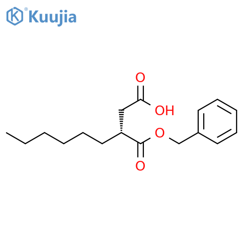 Butanedioic acid, hexyl-, 1-(phenylmethyl) ester, (R)- structure