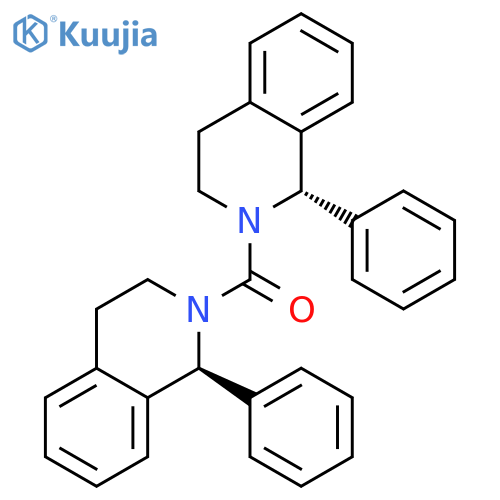 (1S)-1-phenyl-2-(1S)-1-phenyl-1,2,3,4-tetrahydroisoquinoline-2-carbonyl-1,2,3,4-tetrahydroisoquinoline structure