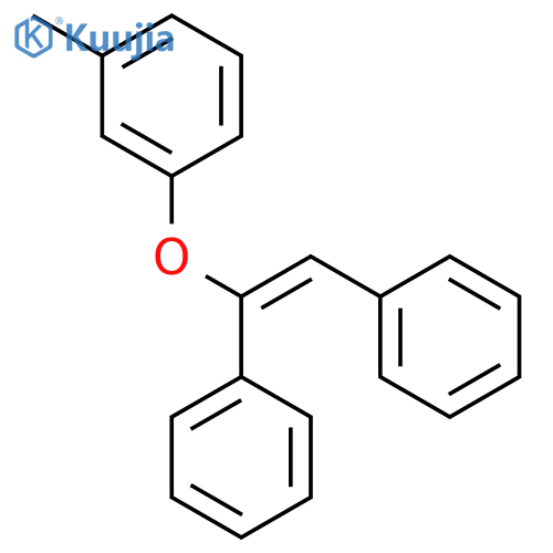 Benzene, 1-[[(1Z)-1,2-diphenylethenyl]oxy]-3-methyl- structure