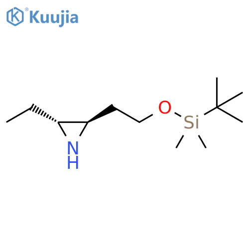 2-(2-((tert-Butyldimethylsilyl)oxy)ethyl)-3-ethylaziridine structure