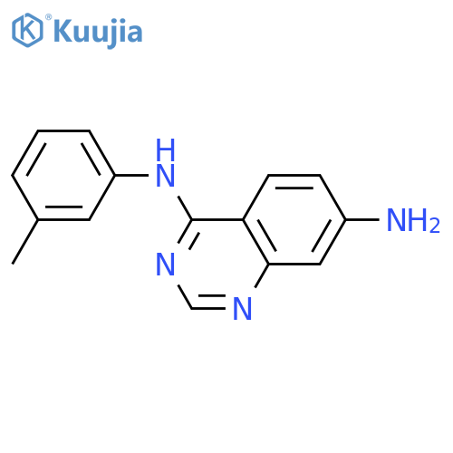 4,7-Quinazolinediamine, N4-(3-methylphenyl)- structure