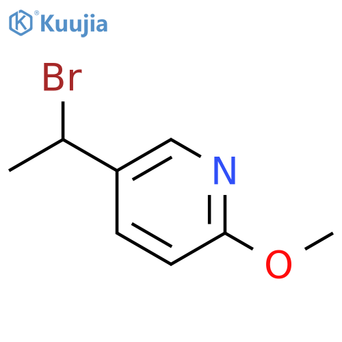 5-(1-bromoethyl)-2-methoxypyridine structure