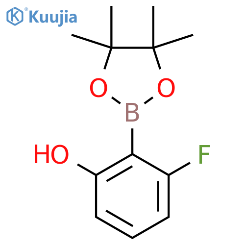 3-Fluoro-2-(4,4,5,5-tetramethyl-1,3,2-dioxaborolan-2-YL)phenol structure