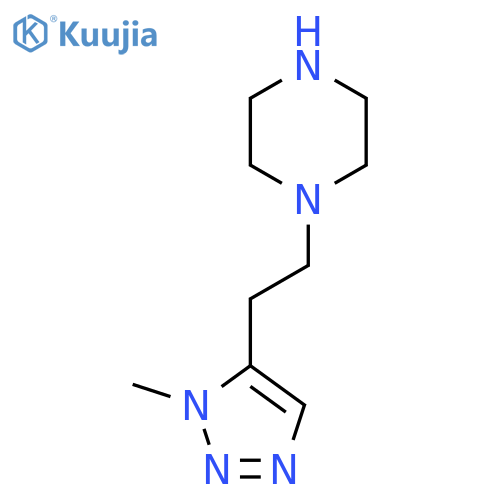 1-2-(1-methyl-1H-1,2,3-triazol-5-yl)ethylpiperazine structure