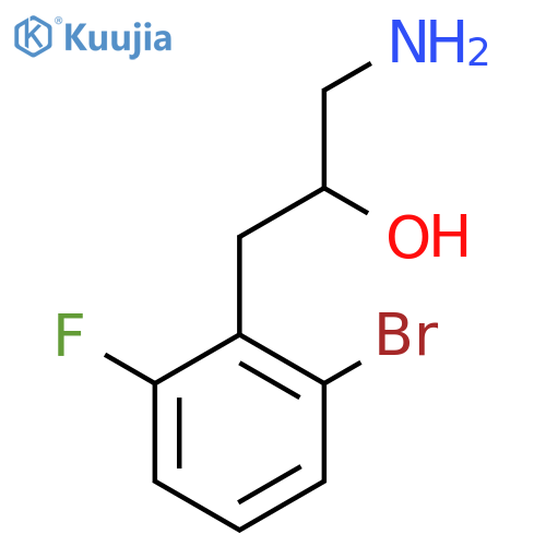 1-amino-3-(2-bromo-6-fluorophenyl)propan-2-ol structure