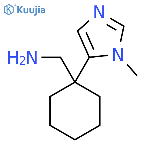 1-(1-methyl-1H-imidazol-5-yl)cyclohexylmethanamine structure