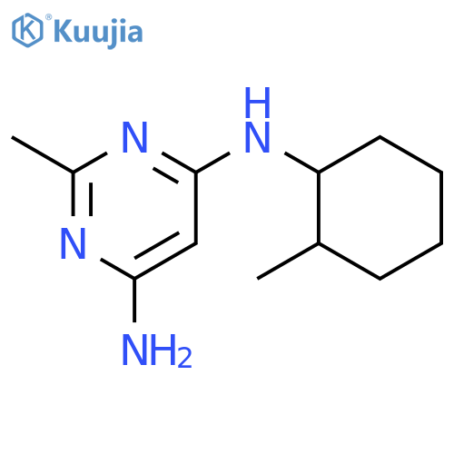 2-methyl-N4-(2-methylcyclohexyl)pyrimidine-4,6-diamine structure
