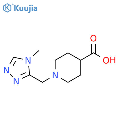 1-(4-Methyl-4H-[1,2,4]triazol-3-ylmethyl)-piperidine-4-carboxylic acid structure