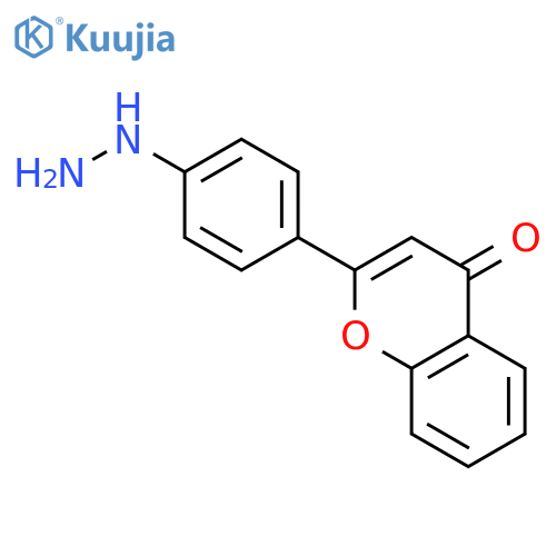 4H-1-Benzopyran-4-one,2-(4-hydrazinylphenyl)- structure