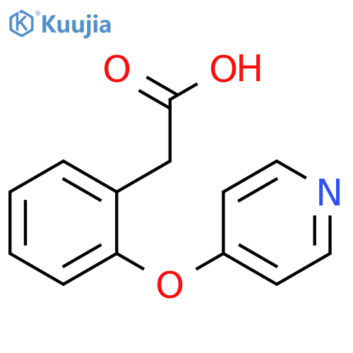 2-(2-(pyridin-4-yloxy)phenyl)acetic acid structure