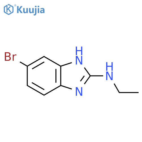 5-bromo-N-ethyl-1H-1,3-benzodiazol-2-amine structure