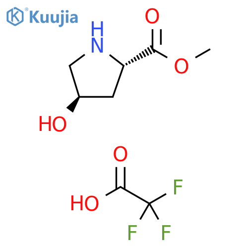 L-Proline, 4-hydroxy-, methyl ester, (4R)-, trifluoroacetate (salt) structure