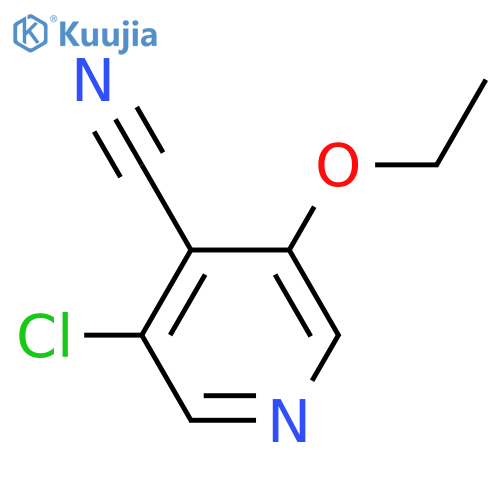 3-chloro-5-ethoxypyridine-4-carbonitrile structure