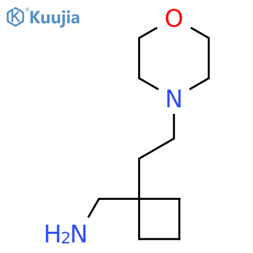 {1-2-(morpholin-4-yl)ethylcyclobutyl}methanamine structure