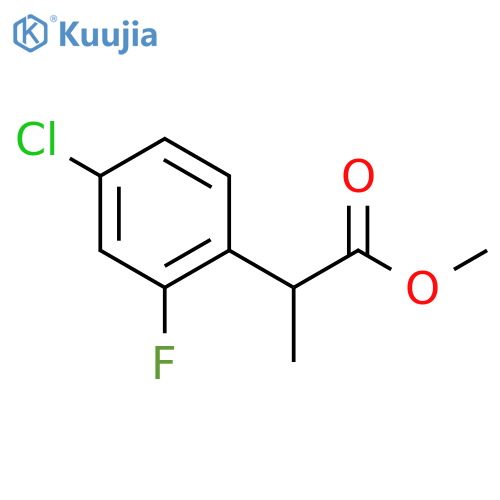 Methyl 2-(4-chloro-2-fluorophenyl)propanoate structure