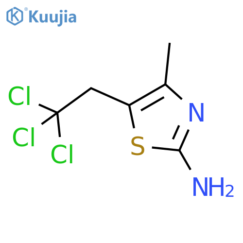 2-Thiazolamine, 4-methyl-5-(2,2,2-trichloroethyl)- structure