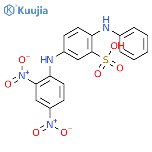 Benzenesulfonic acid,5-[(2,4-dinitrophenyl)amino]-2-(phenylamino)- structure