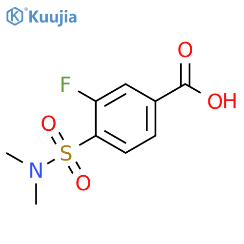 4-(Dimethylsulfamoyl)-3-fluorobenzoic acid structure