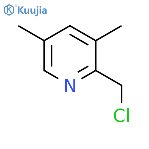 2-(chloromethyl)-3,5-dimethylpyridine structure