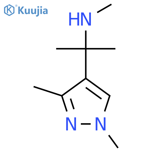 2-(1,3-dimethyl-1H-pyrazol-4-yl)propan-2-yl(methyl)amine structure