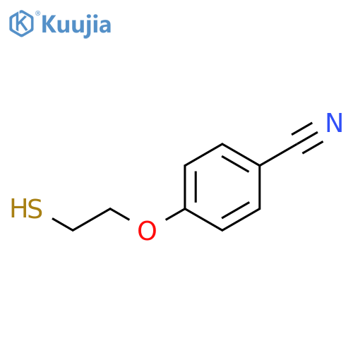 4-(2-sulfanylethoxy)benzonitrile structure