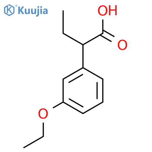 2-(3-ethoxyphenyl)butanoic acid structure