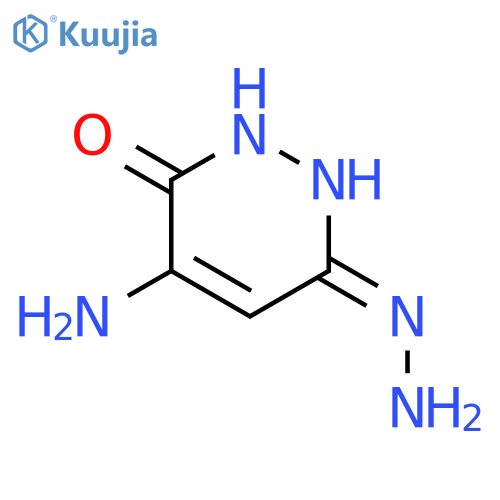 3,6-Pyridazinedione, 4-amino-1,2-dihydro-, 6-hydrazone structure