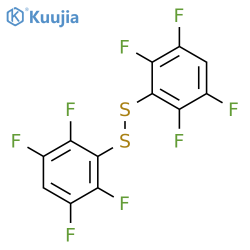 1,2,4,5-Tetrafluoro-3-[(2,3,5,6-tetrafluorophenyl)disulfanyl]benzene structure