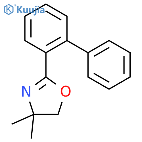2-(2-biphenylyl)-4,4-dimethyl-4,5-dihydro-1,3-oxazole structure